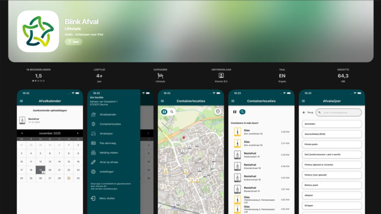 Heb jij de vernieuwde Blink afval-app al gedownload?