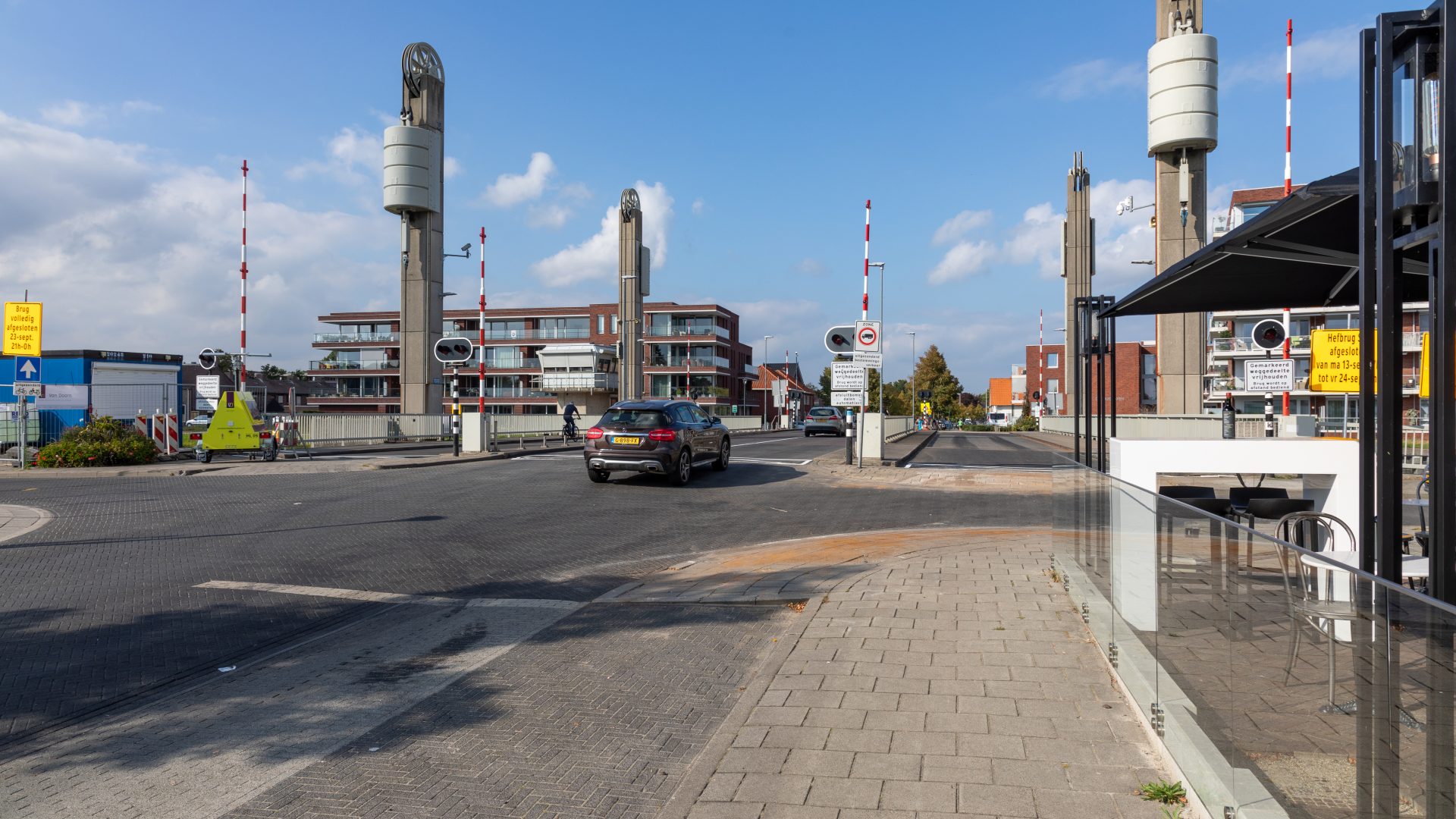 De heropende hefbrug na onderhoud door Rijkswaterstaat