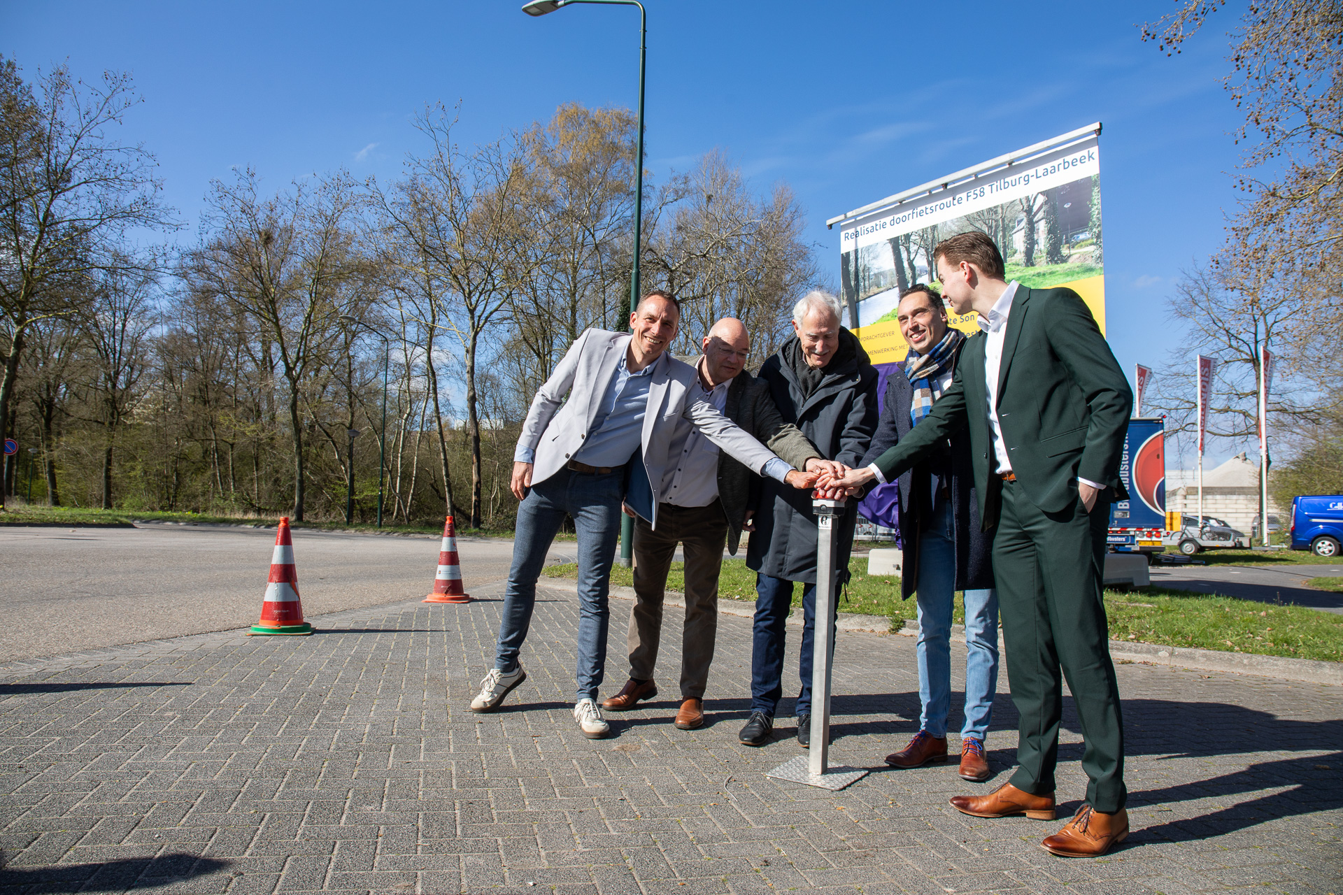 Aftrap voor aanleg F58 door Son en Breugel