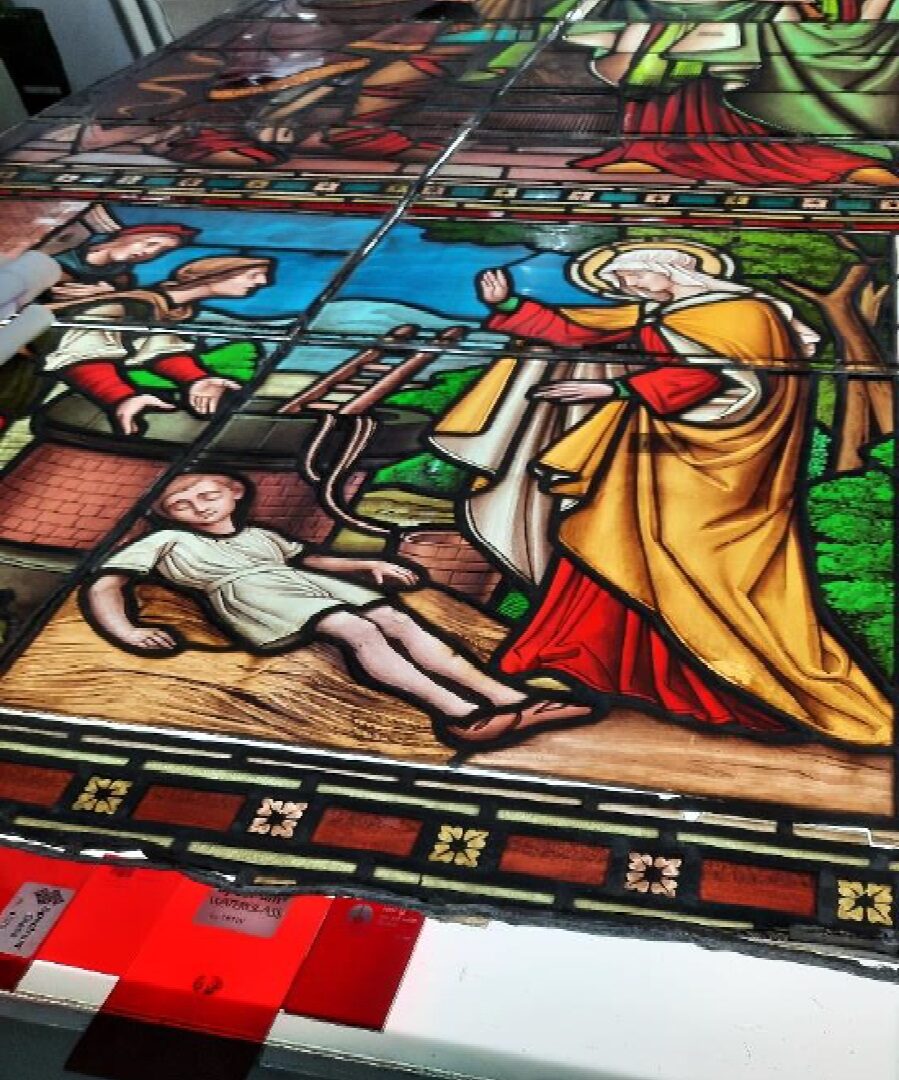 glas-in-lood Sint-Genovevakerk